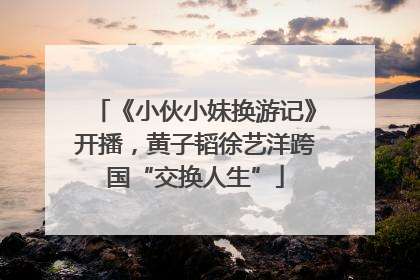 《小伙小妹换游记》开播，黄子韬徐艺洋跨国“交换人生”