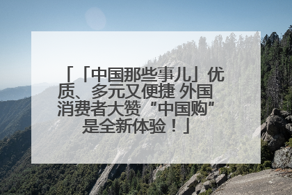「中国那些事儿」优质、多元又便捷 外国消费者大赞“中国购”是全新体验！