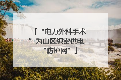 “电力外科手术”为山区织密供电“防护网”