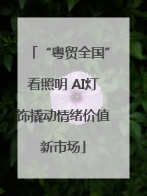 “粤贸全国”看照明 AI灯饰撬动情绪价值新市场