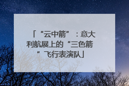 “云中箭”：意大利航展上的“三色箭”飞行表演队