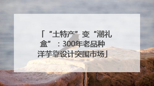 “土特产”变“潮礼盒”：300年老品种洋芋靠设计突围市场