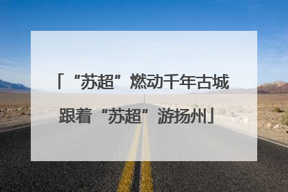 “苏超”燃动千年古城 跟着“苏超”游扬州