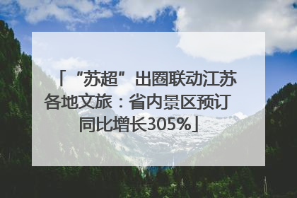 “苏超”出圈联动江苏各地文旅：省内景区预订同比增长305%