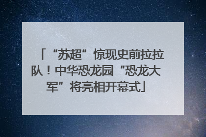 “苏超”惊现史前拉拉队！中华恐龙园“恐龙大军”将亮相开幕式
