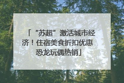 “苏超”激活城市经济！住宿美食折扣优惠 恐龙玩偶热销