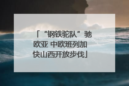 “钢铁驼队”驰欧亚 中欧班列加快山西开放步伐