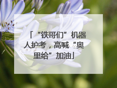 “铁哥们”机器人护考，高喊“奥里给”加油