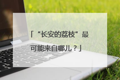 “长安的荔枝”最可能来自哪儿？