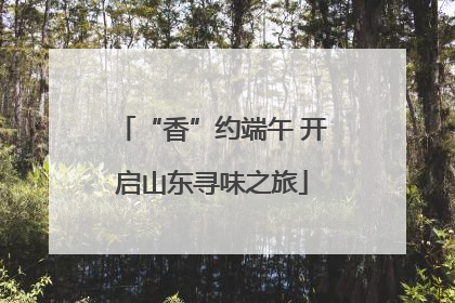 “香”约端午 开启山东寻味之旅