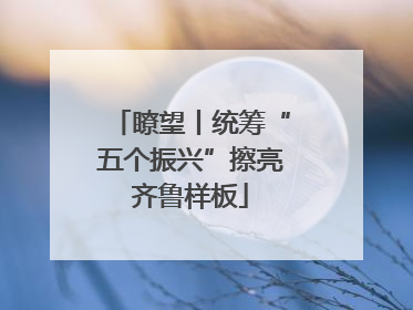 瞭望丨统筹“五个振兴”擦亮齐鲁样板