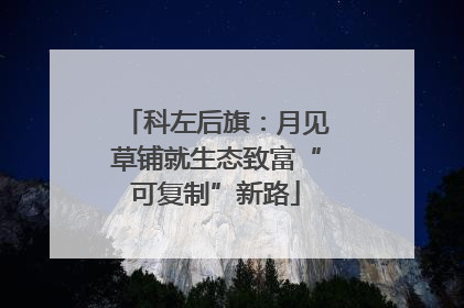 科左后旗：月见草铺就生态致富“可复制”新路