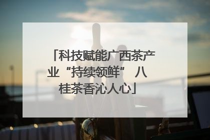 科技赋能广西茶产业“持续领鲜” 八桂茶香沁人心