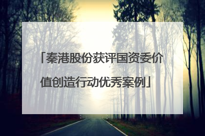 秦港股份获评国资委价值创造行动优秀案例