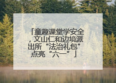 童趣课堂学安全，文山仁和边境派出所“法治礼包”点亮“六一”