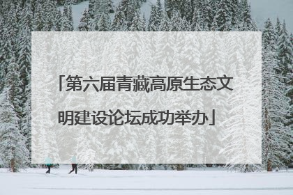 第六届青藏高原生态文明建设论坛成功举办