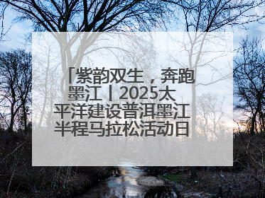 紫韵双生，奔跑墨江丨2025太平洋建设普洱墨江半程马拉松活动日程来啦！