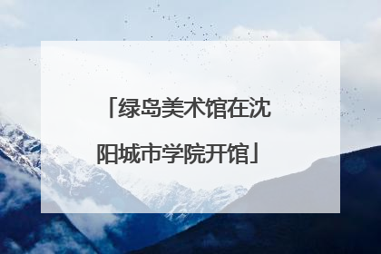 绿岛美术馆在沈阳城市学院开馆