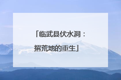 临武县伏水洞：撂荒地的重生