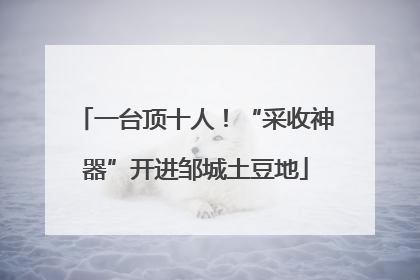 一台顶十人！“采收神器”开进邹城土豆地