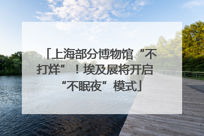 上海部分博物馆“不打烊”！埃及展将开启“不眠夜”模式