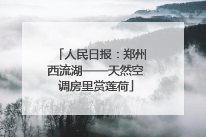 人民日报：郑州西流湖——天然空调房里赏莲荷