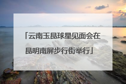 云南玉昆球星见面会在昆明南屏步行街举行