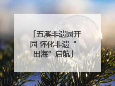 五溪非遗园开园 怀化非遗“出海”启航