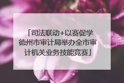 司法联动+以赛促学 德州市审计局举办全市审计机关业务技能竞赛