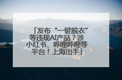 发布“一键脱衣”等违规AI产品？涉小红书、哔哩哔哩等平台！上海出手