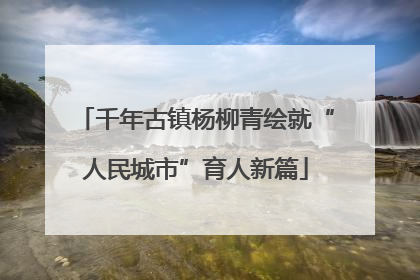 千年古镇杨柳青绘就“人民城市”育人新篇