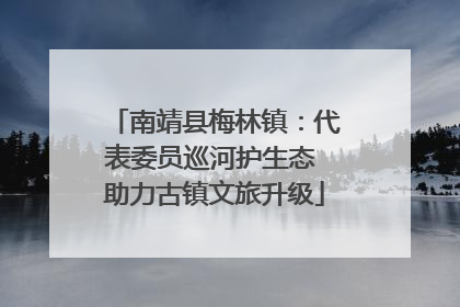 南靖县梅林镇：代表委员巡河护生态 助力古镇文旅升级