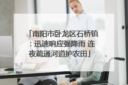 南阳市卧龙区石桥镇：迅速响应强降雨 连夜疏通河道护农田