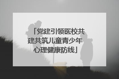 党建引领医校共建共筑儿童青少年心理健康防线