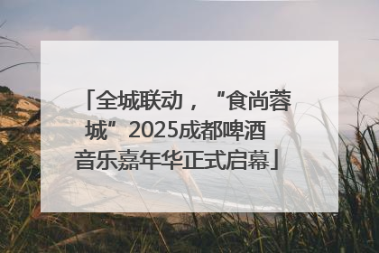 全城联动，“食尚蓉城”2025成都啤酒音乐嘉年华正式启幕