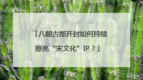 八朝古都开封如何持续擦亮“宋文化”IP？