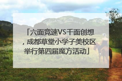 六面竞速VS千面创想，成都草堂小学子美校区举行第四届魔方活动
