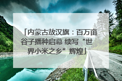 内蒙古敖汉旗：百万亩谷子播种启幕 续写“世界小米之乡”辉煌