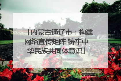 内蒙古通辽市：构建网络宣传矩阵 铸牢中华民族共同体意识