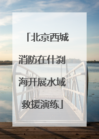 北京西城消防在什刹海开展水域救援演练
