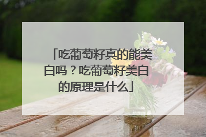 吃葡萄籽真的能美白吗？吃葡萄籽美白的原理是什么