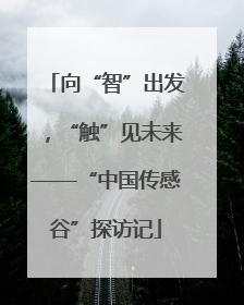 向“智”出发，“触”见未来——“中国传感谷”探访记