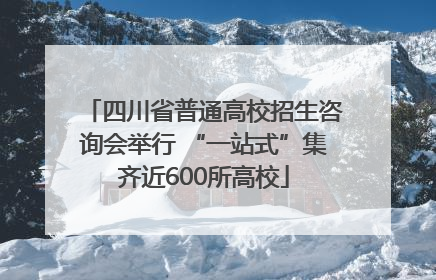 四川省普通高校招生咨询会举行 “一站式”集齐近600所高校