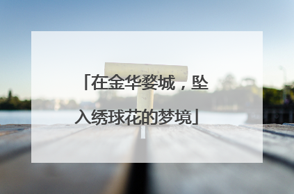 在金华婺城，坠入绣球花的梦境
