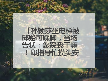 孙颖莎坐电梯被邱贻可踩脚，当场告状：您踩我干嘛！邱指导忙摸头安慰：这孩子