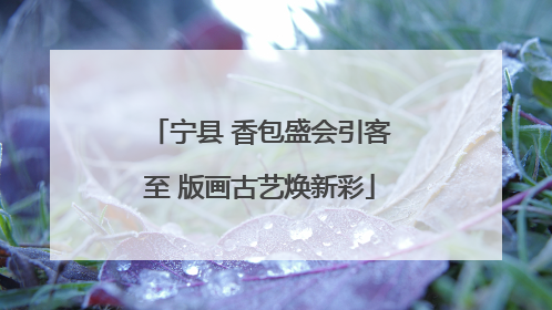 宁县 香包盛会引客至 版画古艺焕新彩