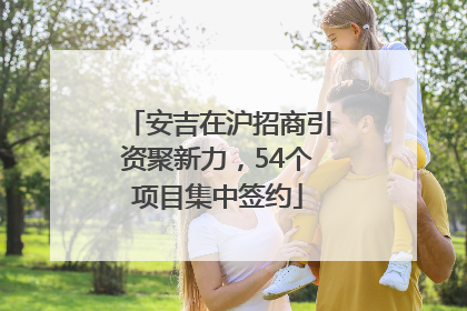 安吉在沪招商引资聚新力，54个项目集中签约