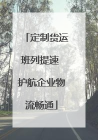 定制货运班列提速 护航企业物流畅通