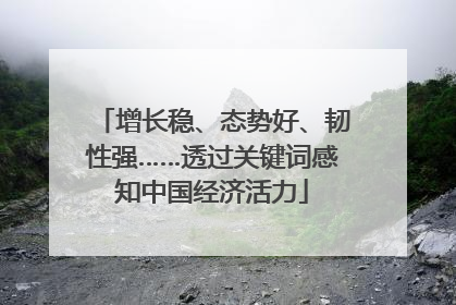 增长稳、态势好、韧性强……透过关键词感知中国经济活力