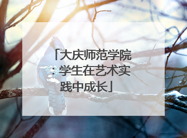 大庆师范学院：学生在艺术实践中成长